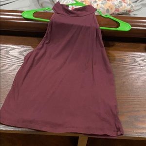 Maroon top